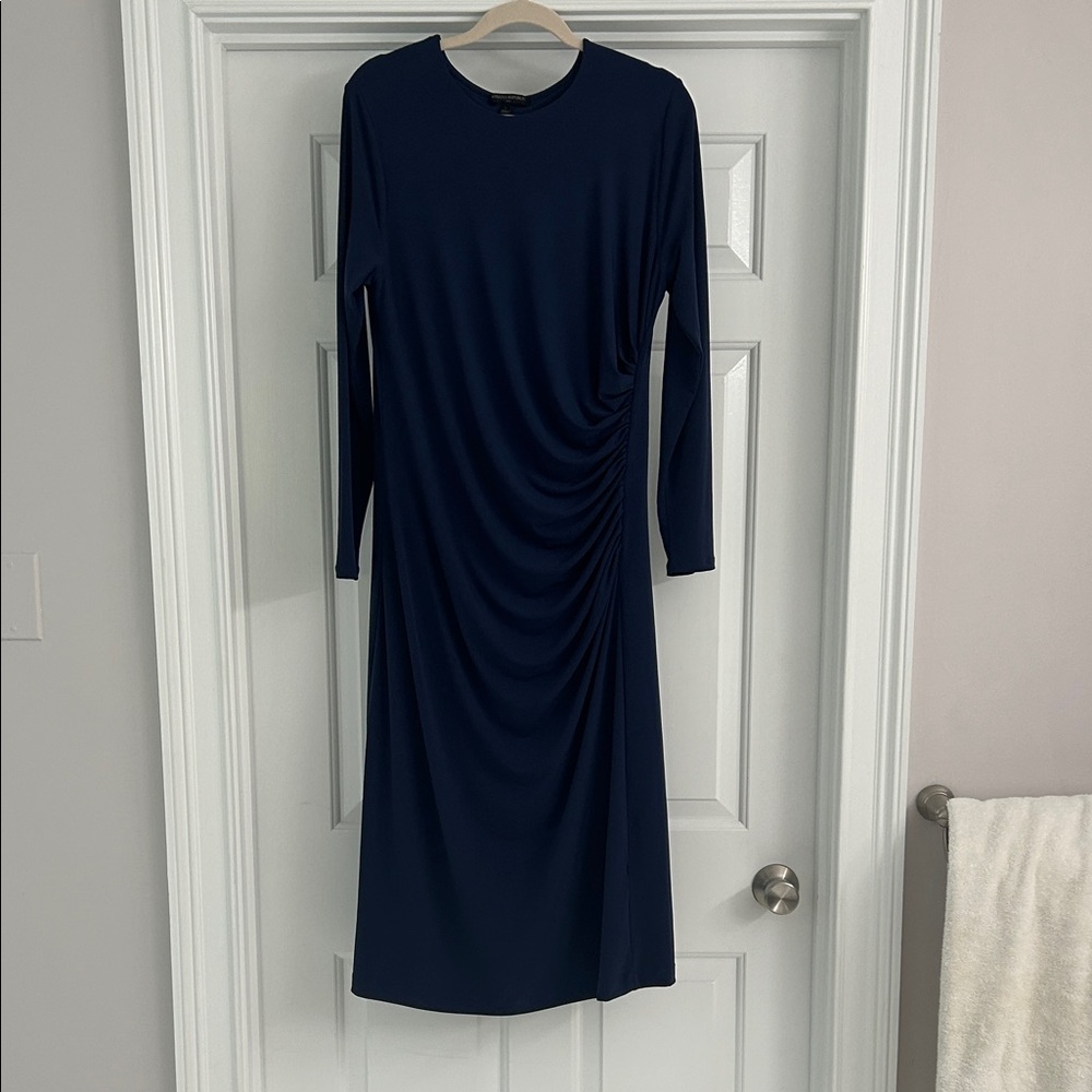 Banana Republic Midnight Blue Long Sleeve Dress